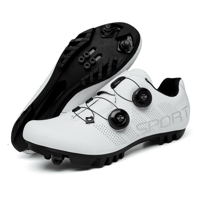 New Outdoor Road Bike Cycling Shoes Mountain Bike Lock Shoes Dynamic Power-Assisted Hard-Soled Cycling Shoes - Image 1
